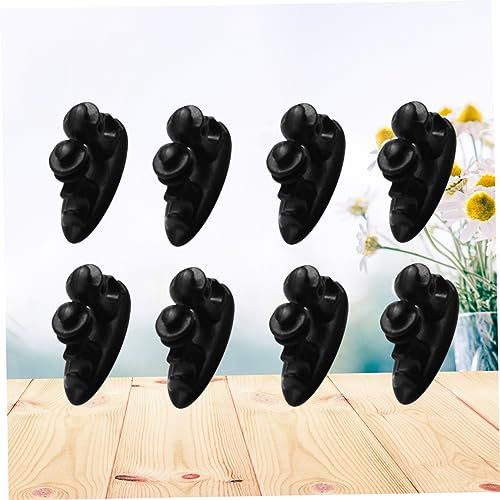 OSALADI 8 Stück Teiliges Selbstklebendes Kabelclips Robuster Kabelorganizer für Auto und Schreibtisch Vielseitige Kabelhalterung für USB Audio und Ladekabel Einfache Installation Schwarz von OSALADI