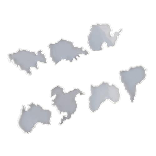 OSALADI 8 Stück Teiliges Silikonform für DIY Untersetzer Kontinentalform Kreative Gießformen für Bastelprojekte Wiederverwendbar und Leicht zu Entformen OSALADI 8 Stück Teiliges Silikonform für DIY Untersetzer Kontinentalform Kreative Gießformen für Bastelprojekte Wiederverwendbar und Leicht zu Entformen von OSALADI