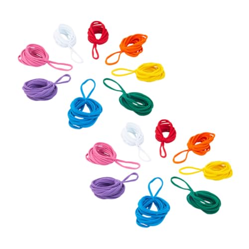 OSALADI 96 Stück Teiliges Elastisches Webschlaufen nachfüllset in Farben Vielseitig für DIY Topflappen Untersetzer Bastelzubehör für Anfänger Robuste und Dehnbare Schlaufen für Webrahmen von OSALADI