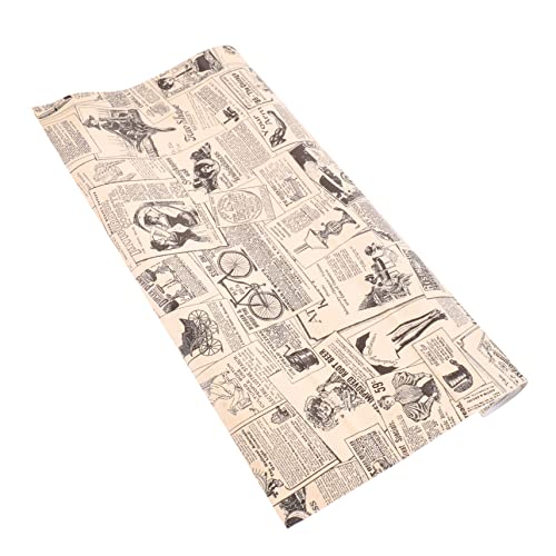 OSALADI Abnehmbarer Wandaufkleber - Retro-vintage-tapetenrolle Selbstklebender Tapetenaufkleber Für Die Heimdekoration Raumwanddekoration von OSALADI
