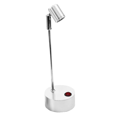 OSALADI Akzentlicht Displaybeleuchtung Batteriebetriebener Strahler Kleiner Scheinwerfer Batteriestrahler Batteriebetriebene Strahler Für Den Innenbereich 15c Aluminium Vitrine Kunstlampe von OSALADI