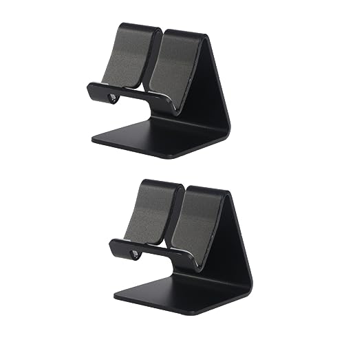 OSALADI 2stücke Aluminium Handy Und Tablet-ständer Universelle Halterung Für Smartphones Und Tablets Schwarz von OSALADI