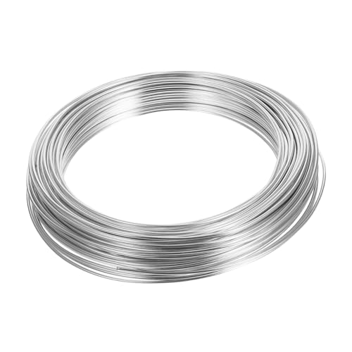 OSALADI Aluminiumdraht Schmuck mit Perlendraht dicker Metalldraht für Handwerk Weiche Handwerkskabel Skulpturdraht Draht zur Schmuckherstellung Flexibler Draht für Bonsai -Bäume Silber von OSALADI