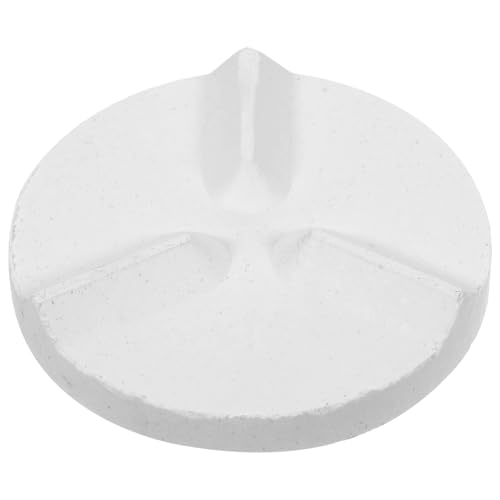 OSALADI Aluminiumoxidkuchen Keramik Feuerfest Textur Werkzeug Töpferzubehör Ton Unterstützung Ofenzubehör Töpferofenauflage Töpferofenmatte Töpferofen Bewegliche Matte Ofenunterlage Weiß von OSALADI
