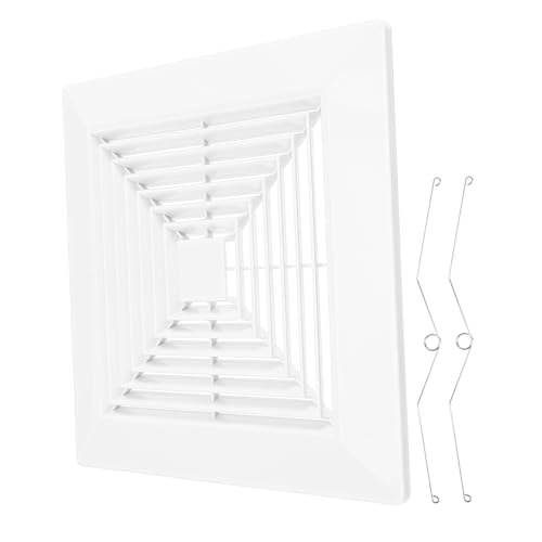 OSALADI Badezimmer Abluftventilator Abdeckung und Schlankes Design Leicht zu Reinigen Robuste Konstruktion Einfache Installation ohne Werkzeug OSALADI Badezimmer Abluftventilator Abdeckung und Schlankes Design Leicht zu Reinigen Robuste Konstruktion Einfache Installation ohne Werkzeug von OSALADI