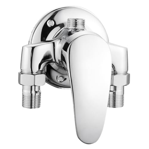 OSALADI Badezimmer Duscharmatur Wasserverteiler Umsteller aus Langlebigem Material Installieren Verstellbare Wasserkontrolle Schnittstelle Moderner Stil für Warme und Kalte von OSALADI