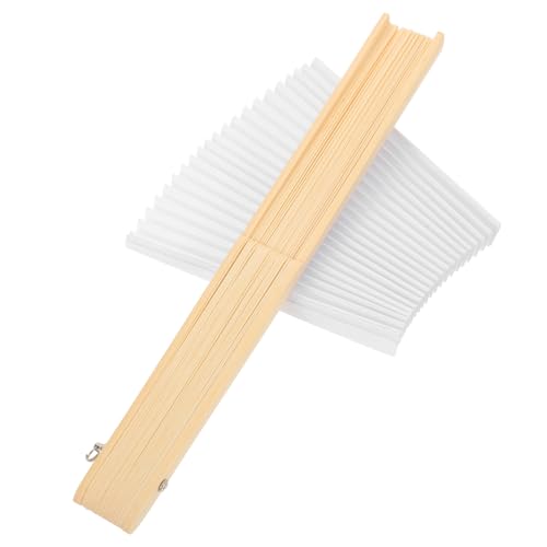 OSALADI Bambus Faltbarer Fächerrahmen DIY mit Weißer Papierfläche zum Bemalen Handlicher Bambusrahmen für Kreative Bastelprojekte Faltbarer Handfächer für Hochzeiten Partys und OSALADI Bambus Faltbarer Fächerrahmen DIY mit Weißer Papierfläche zum Bemalen Handlicher Bambusrahmen für Kreative Bastelprojekte Faltbarer Handfächer für Hochzeiten Partys und von OSALADI