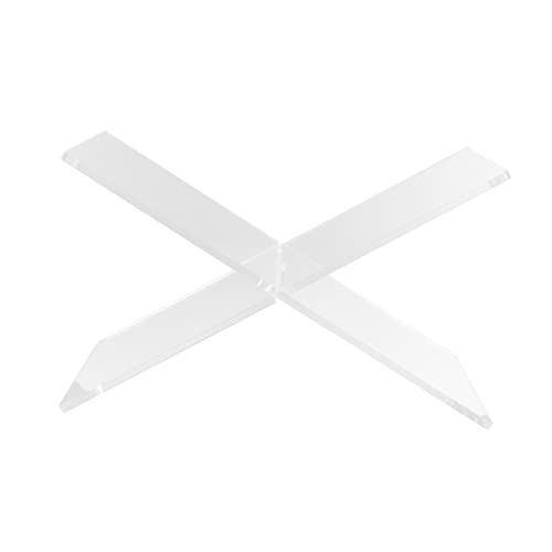 OSALADI Buchständer X Form Verstellbarer Leseständer für Zuhause Desktop Buchhalter für Noten und Tablets Transparentes Design Multifunktional und Platzsparend von OSALADI