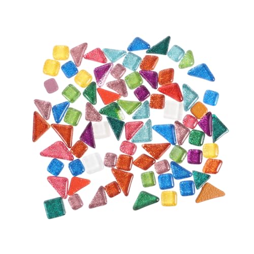 OSALADI Bunte Mosaiksteine Glaskristall Unregelmäßige DIY Bastelmaterialien für Heimdekoration Foto Rahmen Blumentöpfe Teller und Lampen von OSALADI
