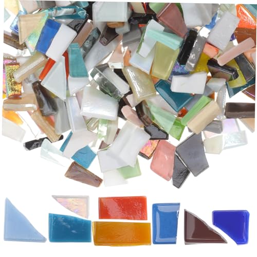 OSALADI Bunte Unregelmäßige Mosaiksteine Glasstücke für DIY Bastelprojekte Vielseitig Einsetzbar für Erwachsene Einfache Handhabung für Schmuck und Wohnaccessoires OSALADI Bunte Unregelmäßige Mosaiksteine Glasstücke für DIY Bastelprojekte Vielseitig Einsetzbar für Erwachsene Einfache Handhabung für Schmuck und Wohnaccessoires von OSALADI