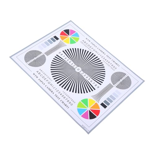 OSALADI CCTV Fokus Kalibrierungswerkzeug Fokus testkarte mit Klarem Muster für Innen und Außen Langlebige Linse testtafel zur Präzisen Überwachungskamera kalibrierung und von OSALADI