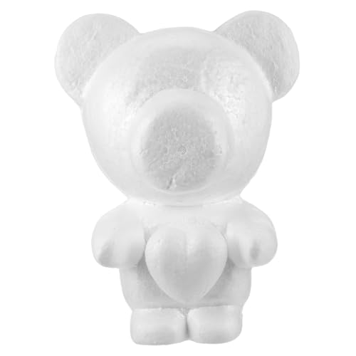 OSALADI DIY Bärenform Schaumstoff Modellierform für Hochzeiten und Partys Weiße Bastelidee Deko Modell für und Kreative Projekte von OSALADI
