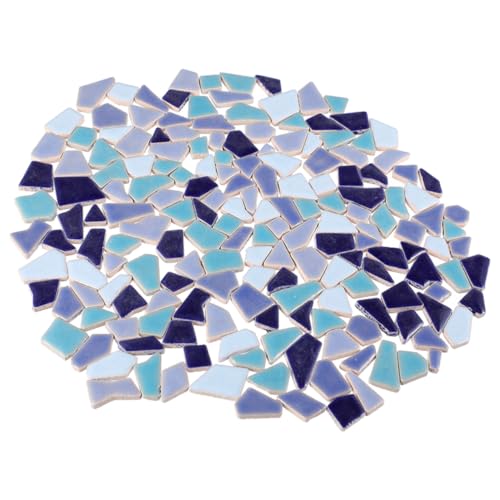 OSALADI DIY Mosaikfliesen Unregelmäßige Keramikstücke für Kunsthandwerk und Dekoration Packung Vielseitig Einsetzbar für Kreative Projekte Blau Gemischt Langlebig und Glasiert OSALADI DIY Mosaikfliesen Unregelmäßige Keramikstücke für Kunsthandwerk und Dekoration Packung Vielseitig Einsetzbar für Kreative Projekte Blau Gemischt Langlebig und Glasiert von OSALADI