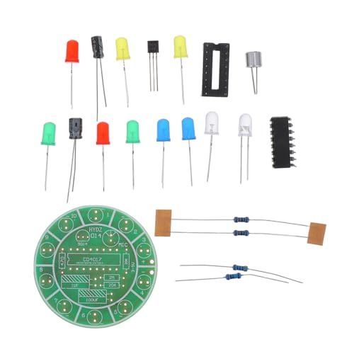 OSALADI DIY Rotierendes LED Lichtkit mit Sprachsteuerung Schallaktiviert Drehbarer Farben LED Lauflichteffekt Einfach Zusammenbaubar Mikrofon Gesteuertes Lichtmodell für Elektronik OSALADI DIY Rotierendes LED Lichtkit mit Sprachsteuerung Schallaktiviert Drehbarer Farben LED Lauflichteffekt Einfach Zusammenbaubar Mikrofon Gesteuertes Lichtmodell für Elektronik von OSALADI