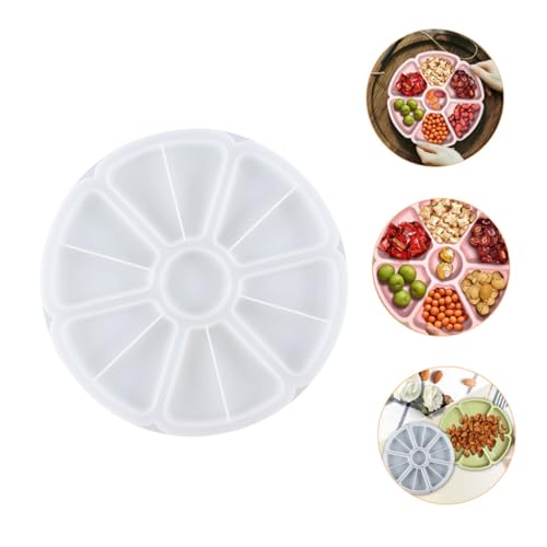 OSALADI DIY Silikonform für Aufbewahrungstablett Flexible Transparente Harzform für Kreative Tabletts Langlebige Silikonplatte für Schmuck und Bastelarbeiten von OSALADI