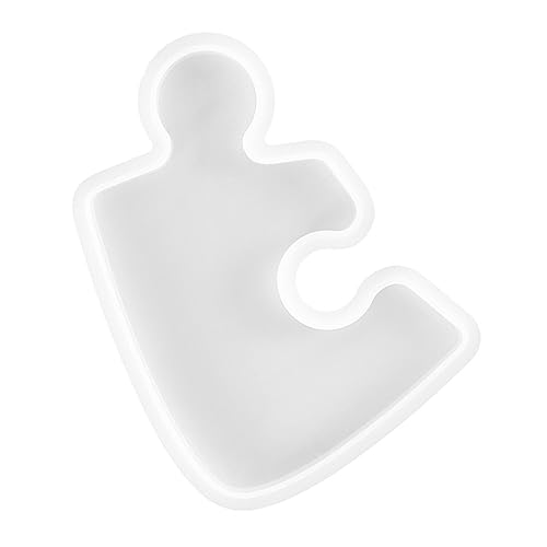 OSALADI Dekorativer Silikon Untersetzer Gießform Diy Puzzle Untersetzer Formen für Kreative Bastelprojekte Kompatibel mit Epoxidharz und Anderen Gießmaterialien von OSALADI