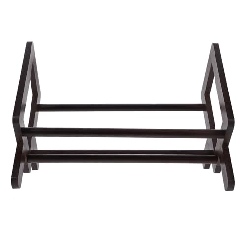 OSALADI Desktop-aktenregal Klein Steht Mini-bücherregal Für Den Tisch Bücherregal Auf Der Theke Schreibtisch Tabletop -bücherregal Desktop-Regale Stand Gestell Brown Bambus von OSALADI