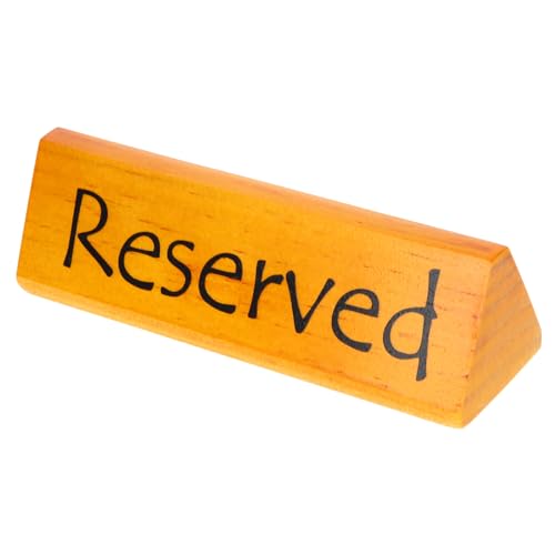 OSALADI Doppelseitiges Holz Reserved Tischschild für Restaurant und Hochzeit Langlebig Handfreundlich Wiederverwendbar für Events Dinnerpartys und Reservierte Sitzplätze OSALADI Doppelseitiges Holz Reserved Tischschild für Restaurant und Hochzeit Langlebig Handfreundlich Wiederverwendbar für Events Dinnerpartys und Reservierte Sitzplätze von OSALADI