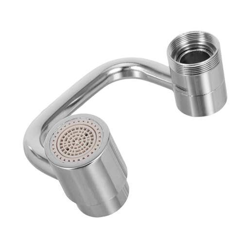 OSALADI Drehbarer Wasserhahnverlängerer Schwenkbarer Wasserarm für Küche und Bad Erweiterter Auslauf mit Verstellbarem Mechanischem Arm für Größere Reichweite und Breitere Wasserabdeckung von OSALADI