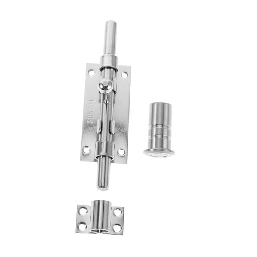 OSALADI Edelstahl Türriegel Schiebebolzen mit Vorhängeschlossloch Verstärkt Witterungsbeständig für Innen Außentüren Tore Gartenzäune Einfache Montage Hohe von OSALADI