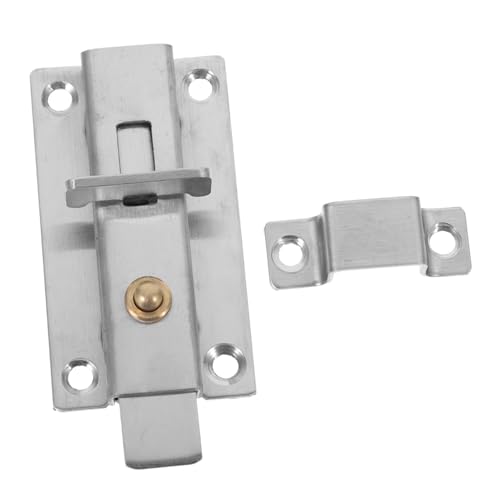 OSALADI Edelstahl Türriegel mit Automatischem Rückschlag Robustes Schiebetor Schloss für Türen Fenster Schränke Inklusive Schrauben Einfache Montage Vielseitig für Innenbereich und Büro OSALADI Edelstahl Türriegel mit Automatischem Rückschlag Robustes Schiebetor Schloss für Türen Fenster Schränke Inklusive Schrauben Einfache Montage Vielseitig für Innenbereich und Büro von OSALADI