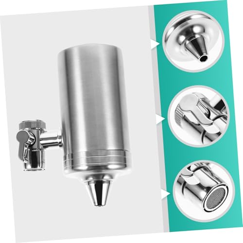 OSALADI Edelstahl Wasserhahn Filter Starker Wasserfilter für Küche Leicht zu Installieren Langlebiger Wasserhahn Wasserfilter für Zuhause Büro Hotel OSALADI Edelstahl Wasserhahn Filter Starker Wasserfilter für Küche Leicht zu Installieren Langlebiger Wasserhahn Wasserfilter für Zuhause Büro Hotel von OSALADI
