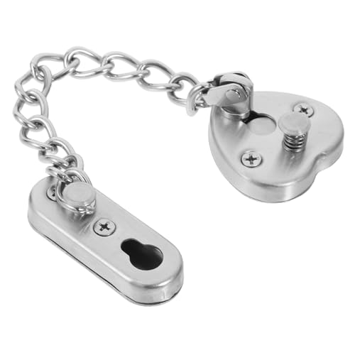 OSALADI Einstellbares Edelstahl Türketten-schloss Schwerlast Sicherheitslatch ohne Bohren Antieinbruch Türkette für Hotel und Zuhause Einfache Montage für Erhöhte Türsicherheit von OSALADI