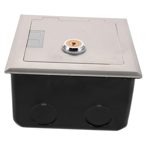 OSALADI Einzelne Bodensteckdose Wetterfestes Elektrisches Gehäuse Bündige Bodensteckdose Wasserdichte Abdeckung Wasserdichte OSALADI Einzelne Bodensteckdose Wetterfestes Elektrisches Gehäuse Bündige Bodensteckdose Wasserdichte Abdeckung Wasserdichte von OSALADI