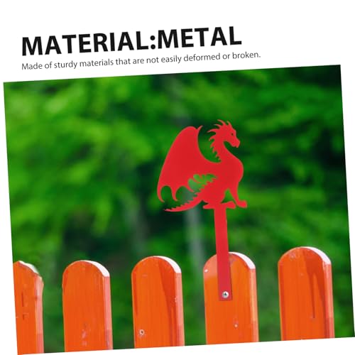 OSALADI Eisen Briefkastenflagge Drache Metall Briefkastendekoration Wetterfest Robustes Design Briefkasten Ersatzflagge Für Garten und Außenbereich OSALADI Eisen Briefkastenflagge Drache Metall Briefkastendekoration Wetterfest Robustes Design Briefkasten Ersatzflagge Für Garten und Außenbereich von OSALADI