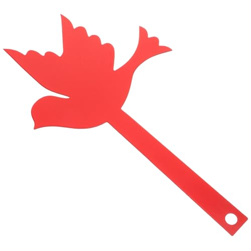 OSALADI Eisen Vogel Form Briefkastenstecker Rot Wetterfest Garten postkasten Dekoration Langlebig Einfache Montage für Haustür und Außenbereich von OSALADI