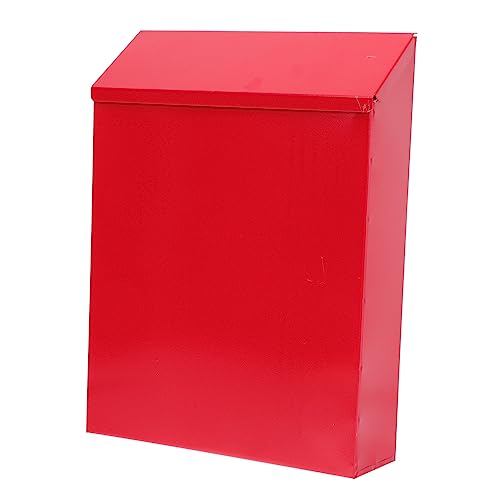 OSALADI Eleganter Europäischer Briefkasten Wandmontage Dekorativer Briefkasten Für Den Garten Eisen-briefkasten Schlossbehälter Rustikaler Briefkasten von OSALADI