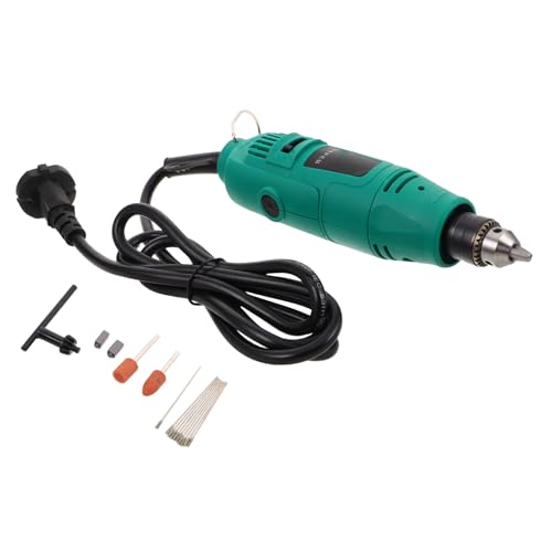 OSALADI Elektroschrauber Set Kabelgebundener Akkubohrer mit Schlagfunktion Inklusive Bohr Schleifkopf Kompakt für Heimwerker Fliesen Möbel Elektronikreparatur von OSALADI