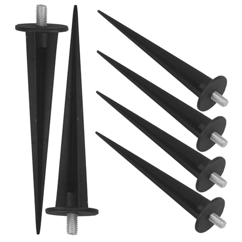 OSALADI Erdspieß 6 Stück Metall-lampenpfähle Als Ersatz Für Erdspieß Gartenzubehör von OSALADI