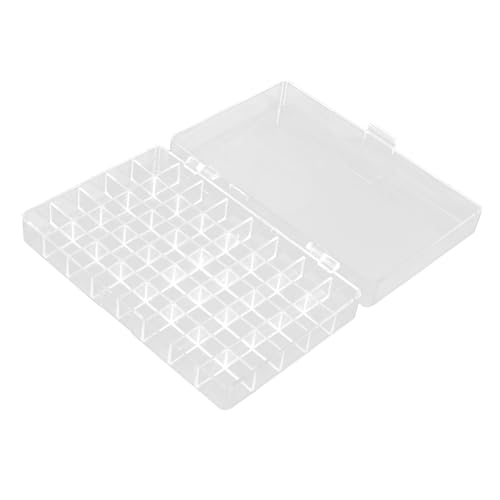 OSALADI Fächer Aufbewahrungsbox Acryl für Fingerfarben Bastelbedarf Schmuck Kleine Werkzeuge Kunstzubehör Langlebig und Pflegeleicht von OSALADI