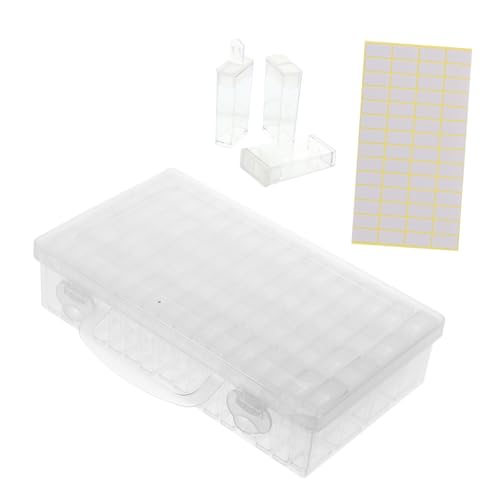 OSALADI 64gitter Durchsichtigen Lagerbehälter Diamant Bild DIY Perlen Aufbewahrungsbox Für Stickdatei Nageletui Diamantstickerei Behälter Perlen Aufbewahrungsbox von OSALADI