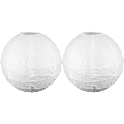 OSALADI Faltbare Papierlaternen 2 Stück Papier Hängender Lampenschirm Kronleuchter Lichtabdeckung 40 Cm Faltbare Lampenschirme Für Weihnachten Neujahr Hochzeit Tischwandlampe Hängende von OSALADI