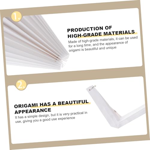 OSALADI Faltbarer Origami Lampenschirm Hängelampe Dekoratives Design für Wohnzimmer Esszimmer Bar Kreativer Moderner Lampenschirm aus Langlebigem Material Einfache Montage Stilvolle OSALADI Faltbarer Origami Lampenschirm Hängelampe Dekoratives Design für Wohnzimmer Esszimmer Bar Kreativer Moderner Lampenschirm aus Langlebigem Material Einfache Montage Stilvolle von OSALADI