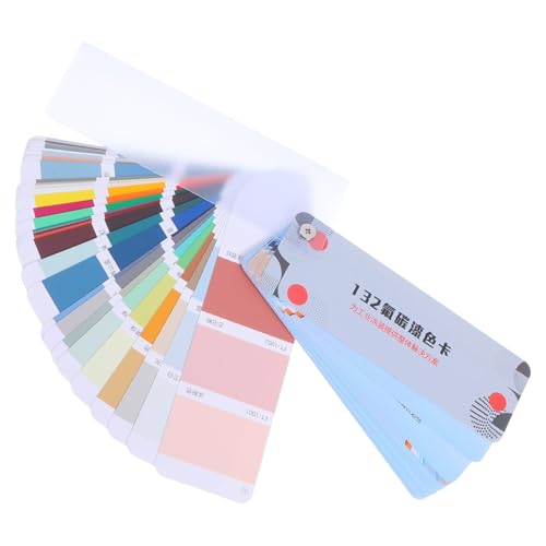 OSALADI Farben Metallic Lack Farbkarte Standardisierte Industrielackproben Wetterbeständig Vielseitig Einsetzbar für Metall und Präzises Farbabgleich-werkzeug für Architektur und Industrie von OSALADI