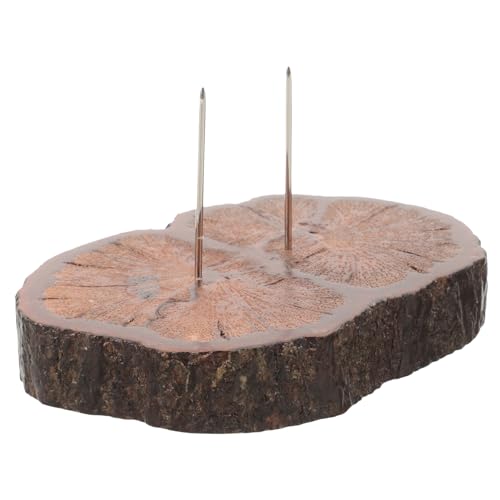 OSALADI Felt Doll Display Stand Metallnadel Holzsockel Vielseitig Puppenhalter Filzpuppenständer für Kleine Figuren DIY Handarbeit von OSALADI