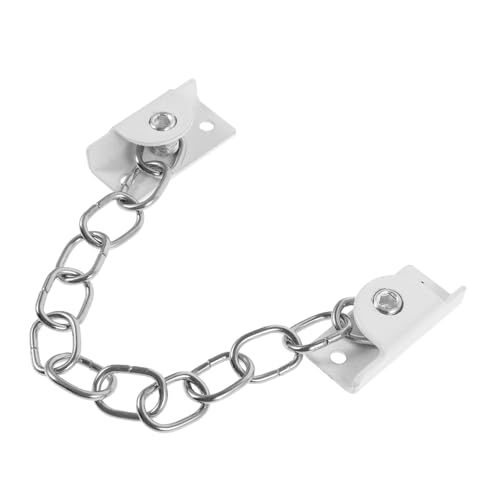OSALADI Fenstersicherheitskette aus Edelstahl Weiß Abnehmbare Türsicherung ohne Bohren Kindersicherer Fensterschutz für Schiebefenster und Terrassentüren für Zuhause und Büro OSALADI Fenstersicherheitskette aus Edelstahl Weiß Abnehmbare Türsicherung ohne Bohren Kindersicherer Fensterschutz für Schiebefenster und Terrassentüren für Zuhause und Büro von OSALADI