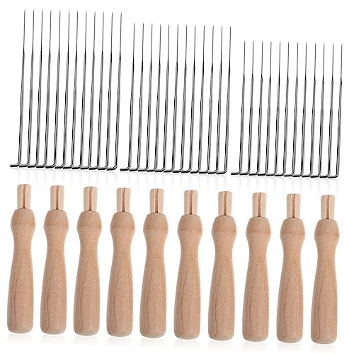 OSALADI Filznadel-Set Mit Holzgriffen Nadelfilz-werkzeugset Für Anfänger Filznadeln in Verschiedenen Geeignet Für Filzarbeiten Mit Wollstoffen Und Vliesstoffen OSALADI Filznadel-Set Mit Holzgriffen Nadelfilz-werkzeugset Für Anfänger Filznadeln in Verschiedenen Geeignet Für Filzarbeiten Mit Wollstoffen Und Vliesstoffen von OSALADI