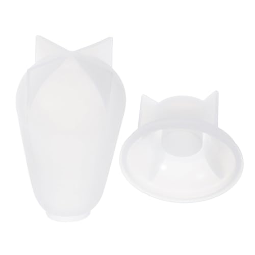 OSALADI Flexible Epoxidharz Lampenform mit Stabilem Sockel für DIY Kerzen Blumen Seifen Klare Resin Ornamente und Leichtes Entformen von OSALADI