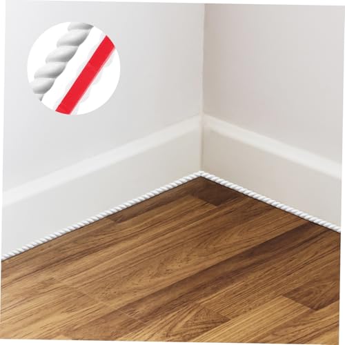 OSALADI Flexible PVC Zierleisten Selbstklebend Weiß Molding Trim für Spiegelrahmen Möbelkanten Wand Türdekoration Langlebig Einfach zu Reinigen Vielseitig Einsetzbar von OSALADI