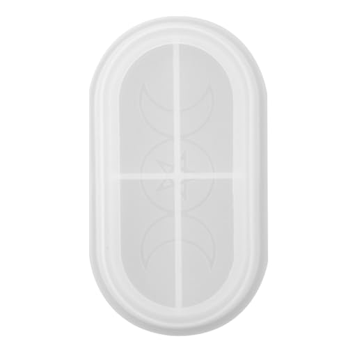 OSALADI Flexible Silikon Tray Form für Diy Dekoration Wiederverwendbare Gießform für Untersetzer Tabletts Ovales Design für Kreative Bastelprojekte von OSALADI