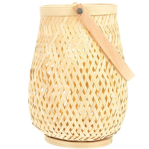 OSALADI Geflochtener Lampenschirm Mit Griff Rattan Stumpenkerzen Laterne Korb Teelicht Kerzenhalter Kandelaber Lichthalter Für Wohnzimmer Balkon Garten Hochzeitsfeier OSALADI Geflochtener Lampenschirm Mit Griff Rattan Stumpenkerzen Laterne Korb Teelicht Kerzenhalter Kandelaber Lichthalter Für Wohnzimmer Balkon Garten Hochzeitsfeier von OSALADI
