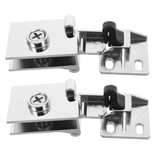 OSALADI Glas-scharnier ohne Bohren Metallbeschlag mit Eckschutz für Glasvitrinen und Schaukasten Einfache Montage Hohe Tragfähigkeit Geräuscharm Geeignet für Dusch Kabinentüren OSALADI Glas-scharnier ohne Bohren Metallbeschlag mit Eckschutz für Glasvitrinen und Schaukasten Einfache Montage Hohe Tragfähigkeit Geräuscharm Geeignet für Dusch Kabinentüren von OSALADI