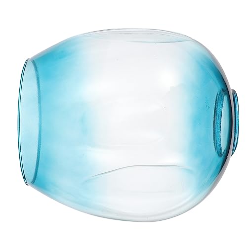 OSALADI Glaskugel-Lampenschirm Ersatz Transparenter Farbverlauf Klarer Glasschirm Kugel-Lampenabdeckungen Ersatz Für Beleuchtung Deckenpendel Wandleuchte Tischlampe Blau von OSALADI