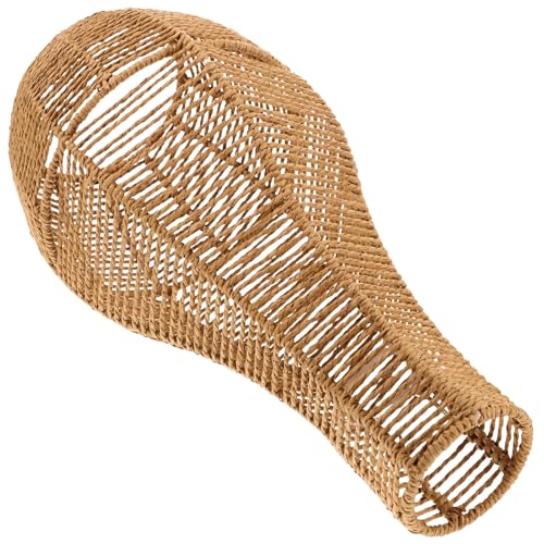 OSALADI Hängelampe Retro Lampenschirm aus Robustem Seil und Eisen Handgewebt Dekorative Deckenlampe für Bar Wohnzimmer und Schlafzimmer Langlebig und Geruchsfrei Vielseitig Einsetzbar von OSALADI