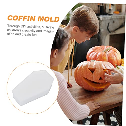 OSALADI Halbtransparente Halloween Silikonform Sargform DIY Kristall Harzform Langlebig Wiederverwendbar für Basteln mit Familie und Freunden von OSALADI