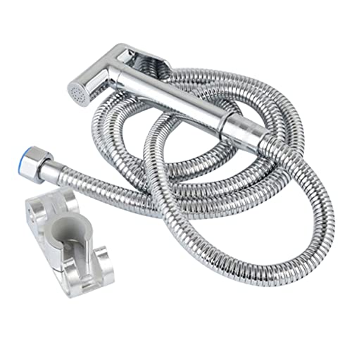 OSALADI Handbrause Toilettensprühgerät mit Einstellbarem Wasserdruck Handheld Duschkopf Massivem Langlebigem Adapter mit Absperrventil für Bidet Toilettenreinigung und Windelwäsche von OSALADI
